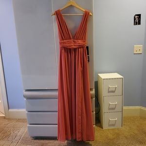 Lulus bridesmaid dress Rusty rose color